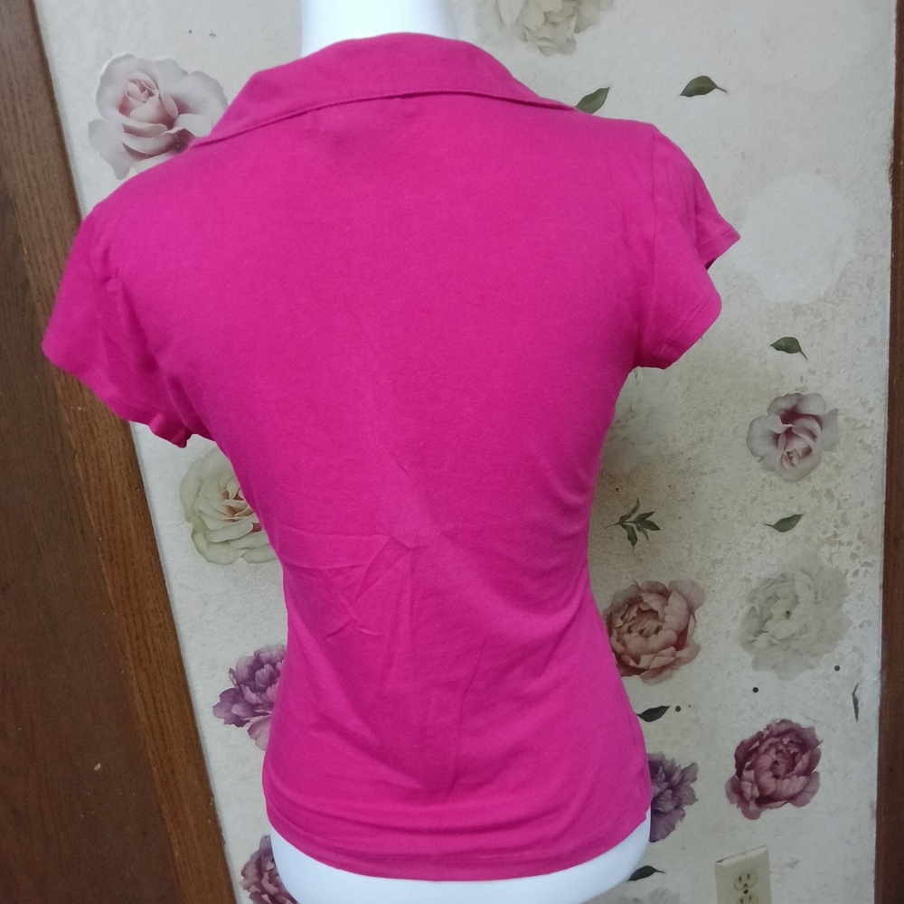All Things Fabulous Fuchsia Short Sleeve Top - Picture 6 of 7